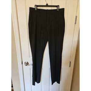 JF J. Ferrar Men's Black Chino Slim Dress Pants Slacks Formal Casual, Size 34X34